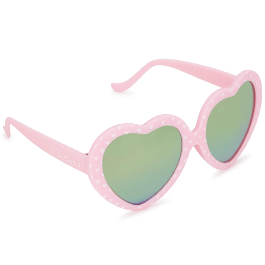 BILLIEBLUSH Pink Heart-Shaped Sunglasses for Girls - Trendy Women's Fashion Shades