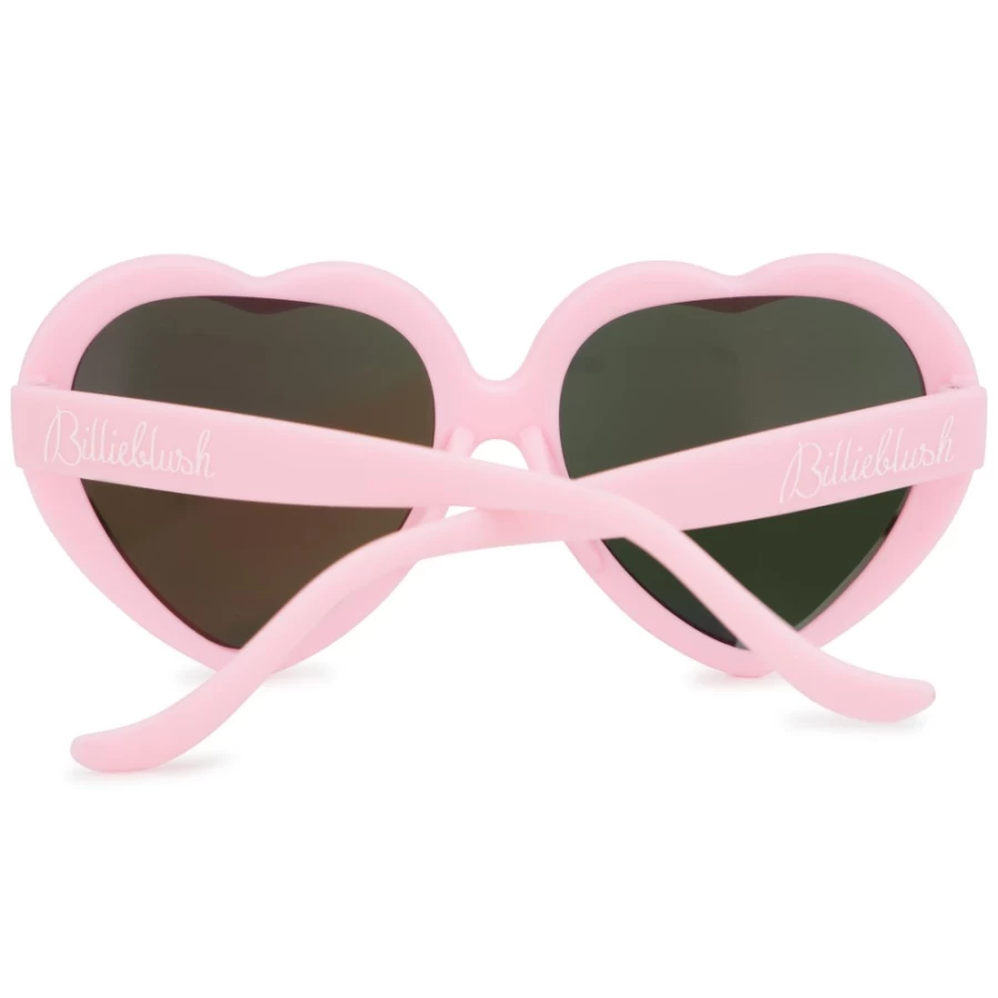 BILLIEBLUSH Pink Heart-Shaped Sunglasses for Girls - Trendy Women's Fashion Shades