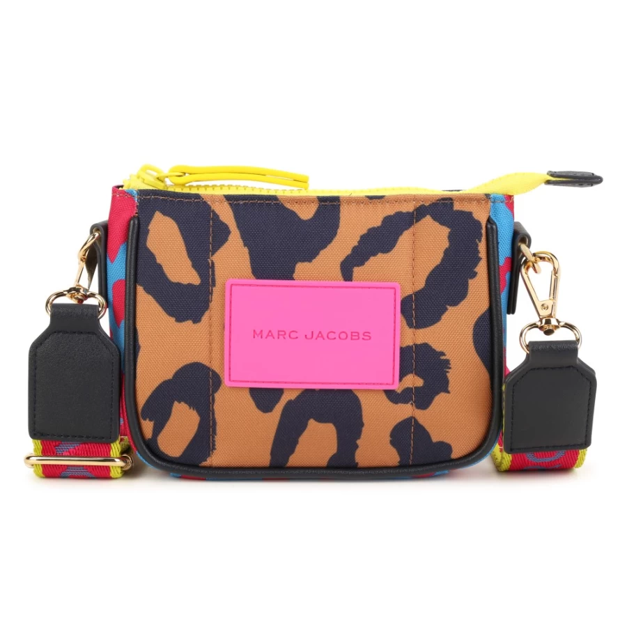 MARC JACOBS Leopard-Print Shoulder Bag for Women, Stylish Animal Pattern Purse