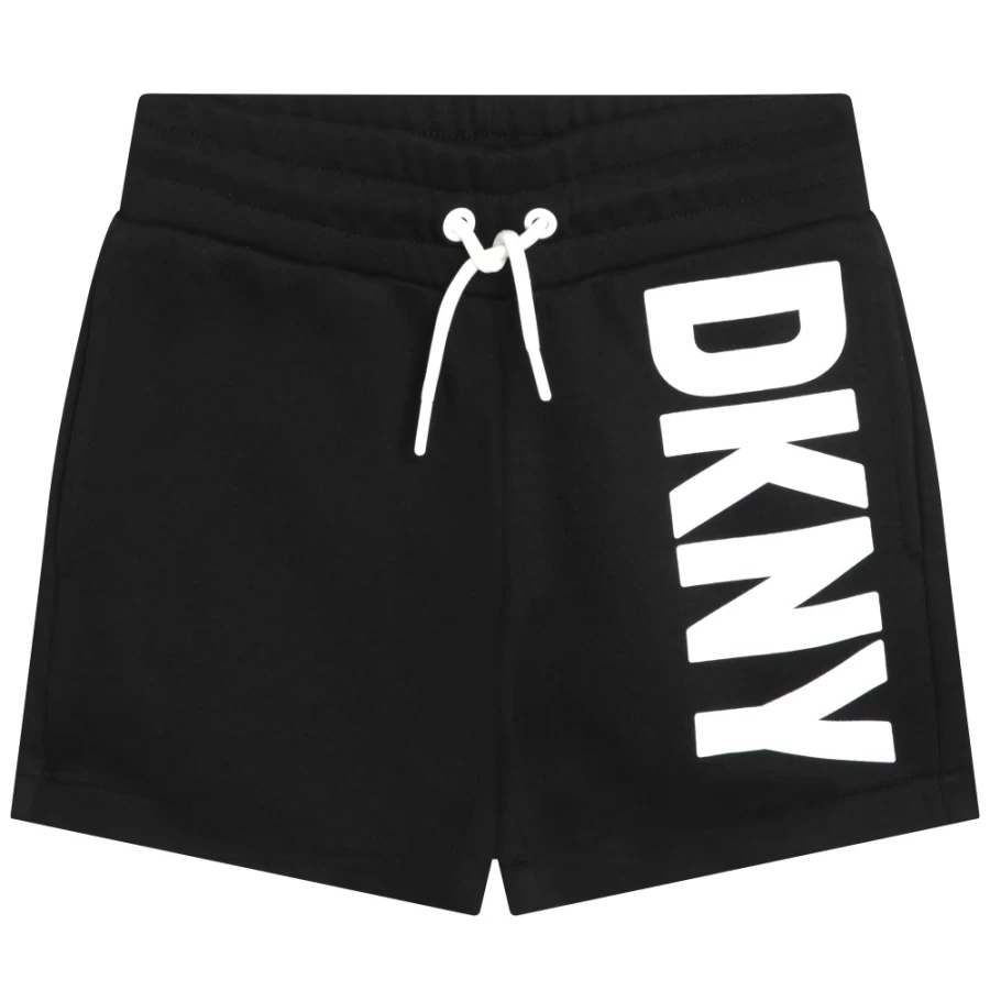 DKNY Girls' Black Fleece Shorts for Comfort & Style