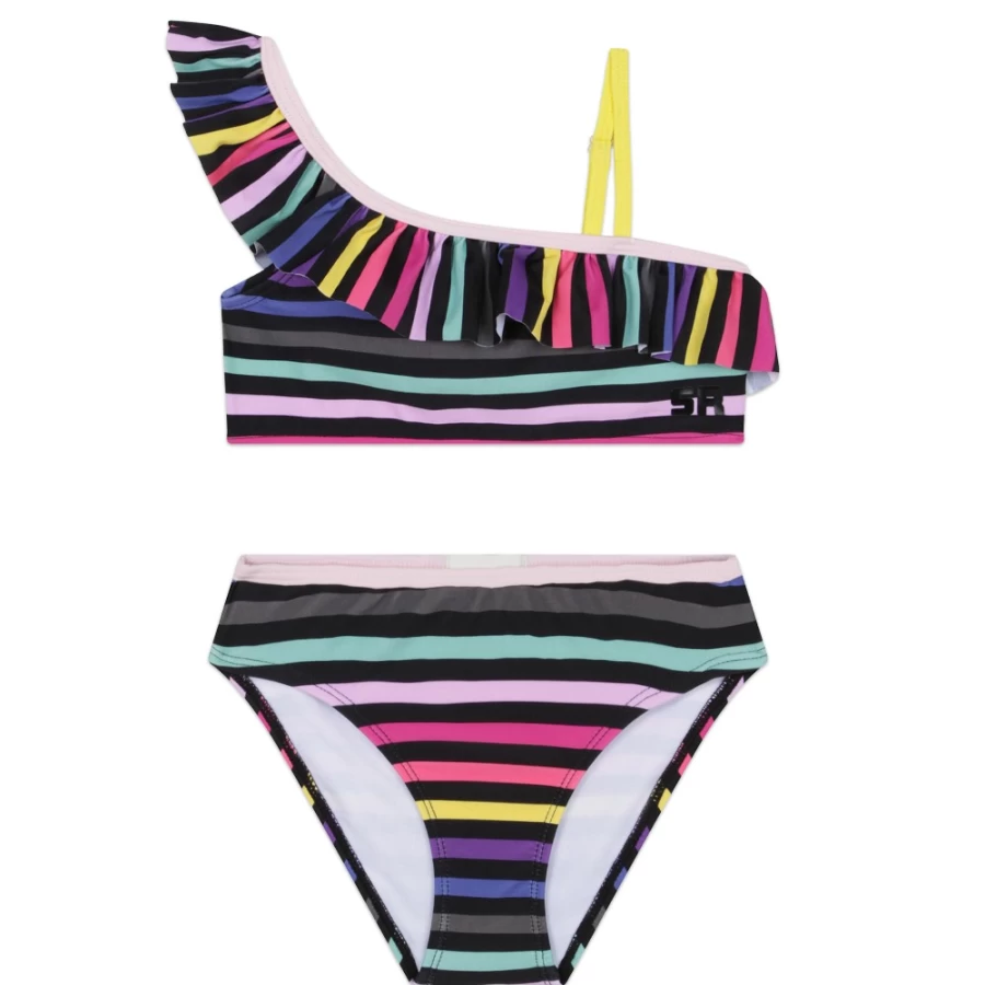 SONIA RYKIEL Girls' Multicoloured Two-Piece Swimwear | Stylish Swimming Costume