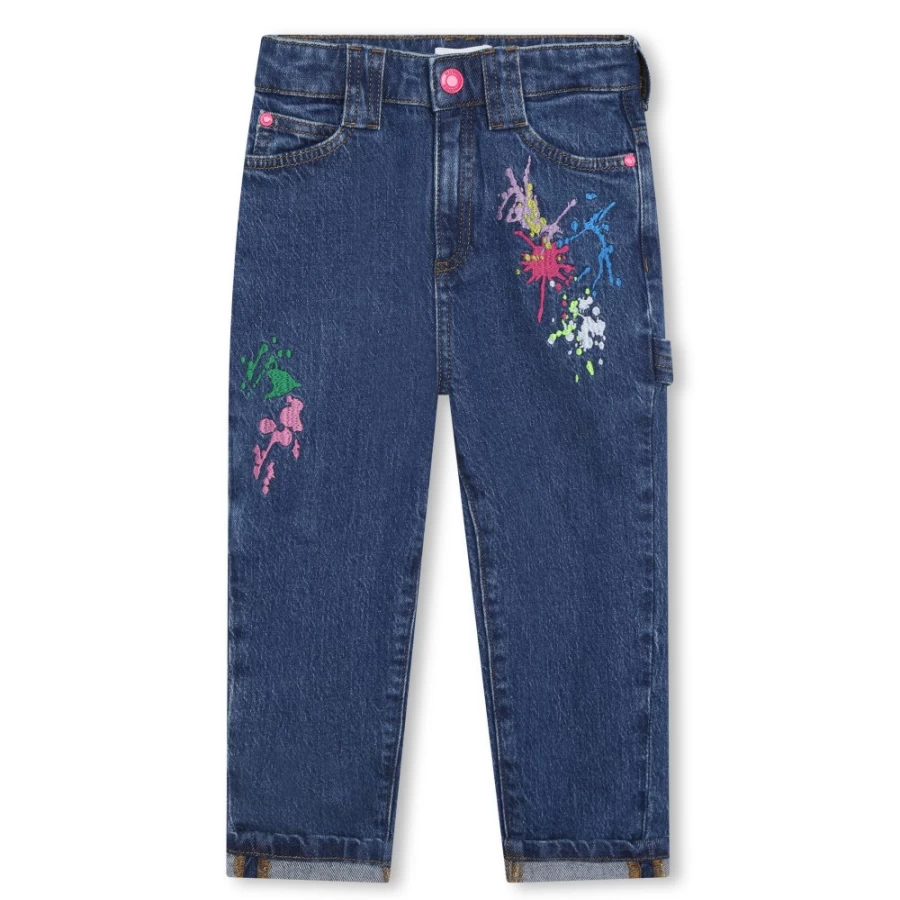 MARC JACOBS Girls' Denim Blue Jeans for Kids - Stylish & Comfortable