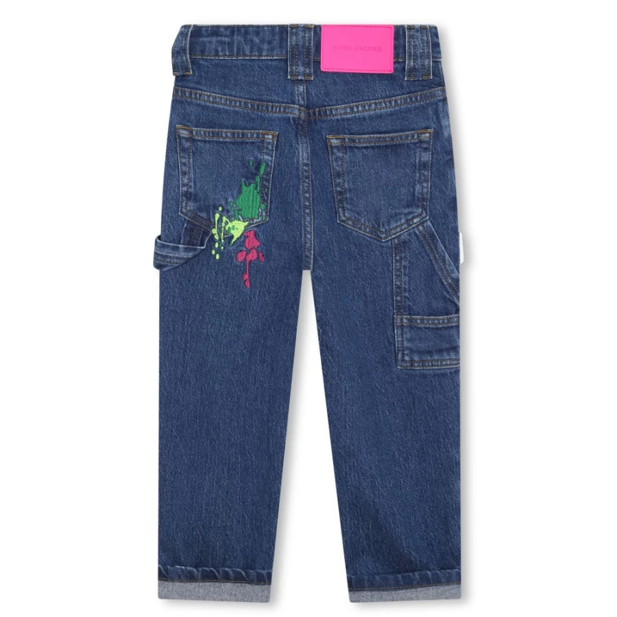 MARC JACOBS Girls' Denim Blue Jeans for Kids - Stylish & Comfortable