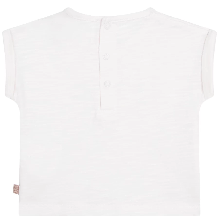 CARREMENT BEAU Girls' Apricot Heathered Cotton T-Shirt | Soft Comfortable Tee