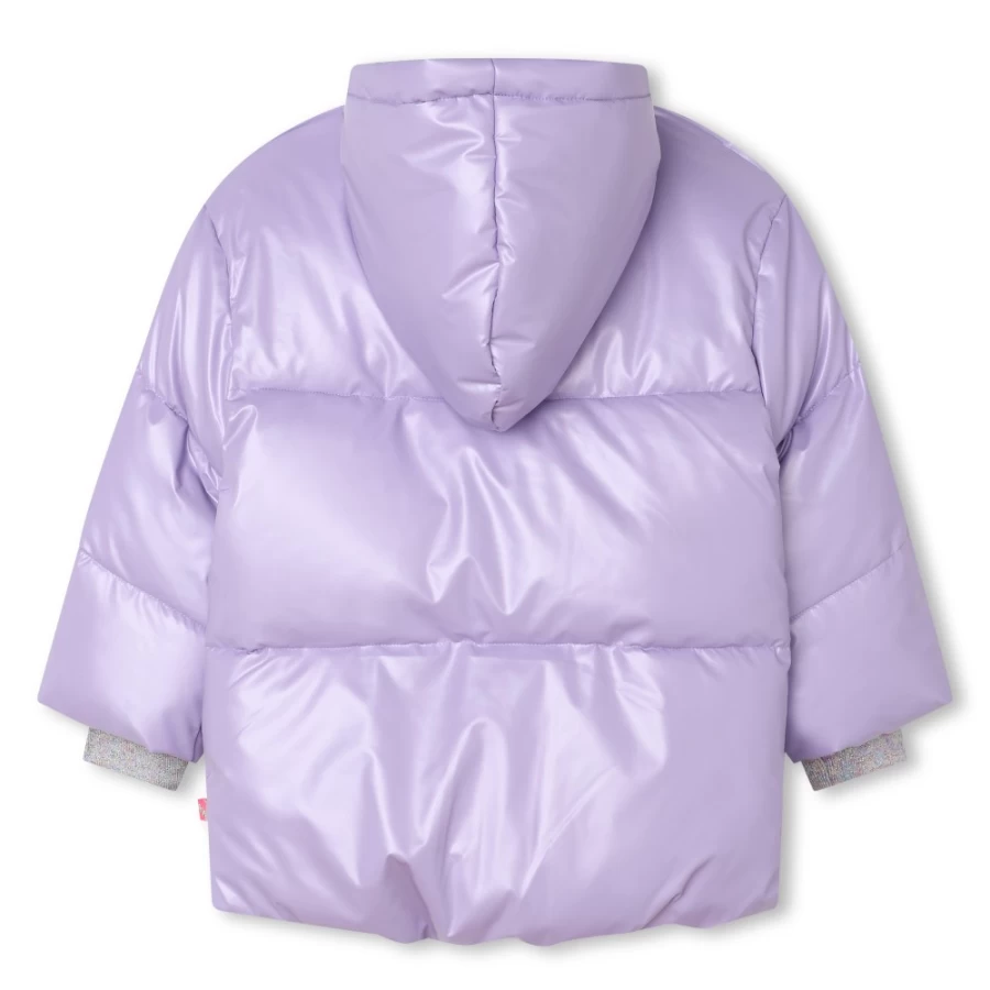 BILLIEBLUSH Lilac Hooded Padded Jacket for Girls - Warm Winter Coat