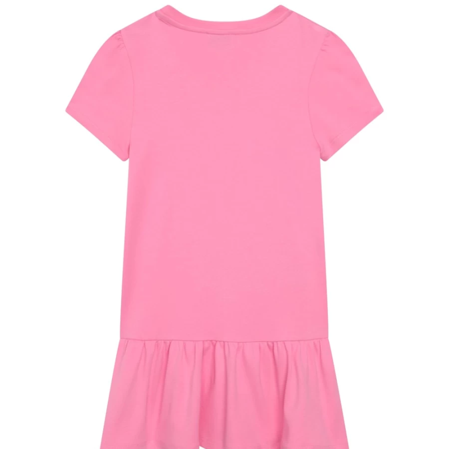 MARC JACOBS Girls' Apricot Short-Sleeved Cotton Dress