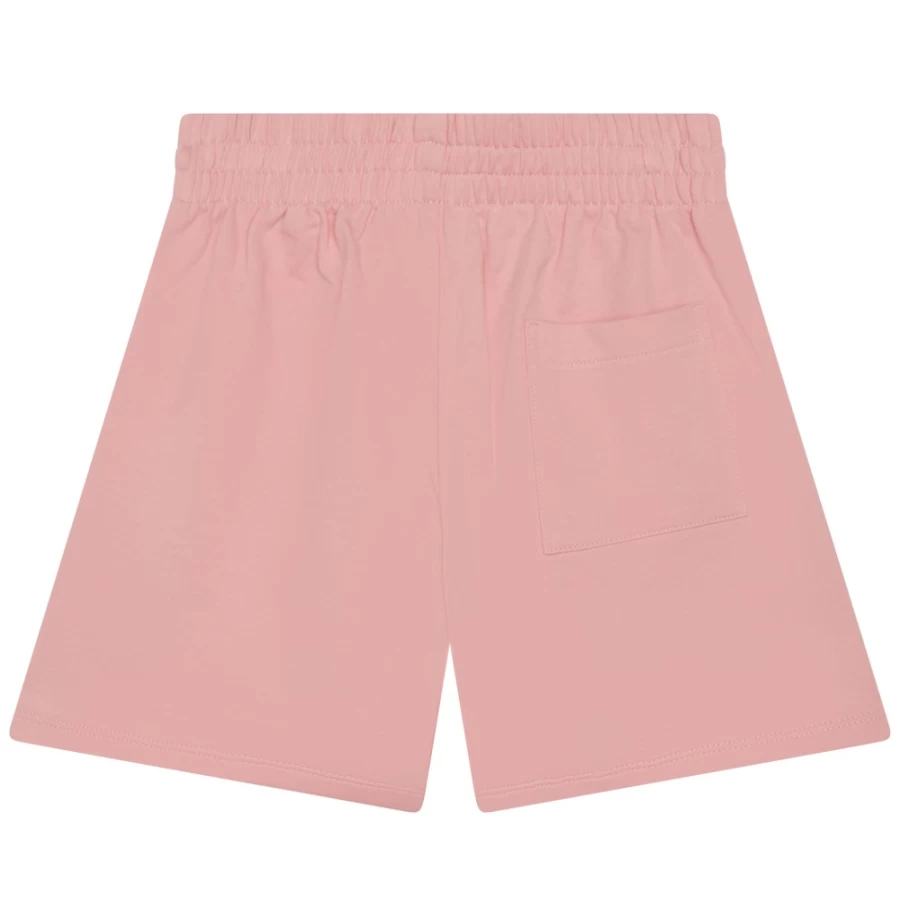 KENZO KIDS Girls' Pink Light Cotton Fleece Shorts for Comfort & Style