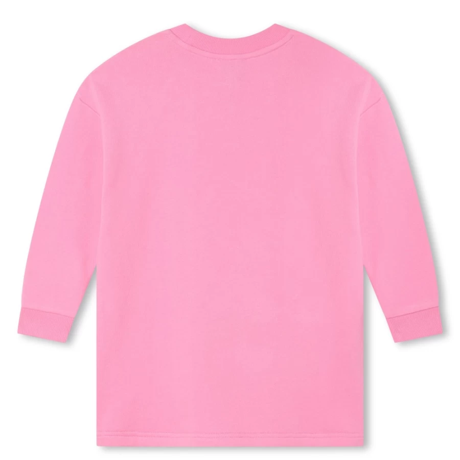 MARC JACOBS Girls Apricot Fleece Dress - Soft Winter Dress for Kids
