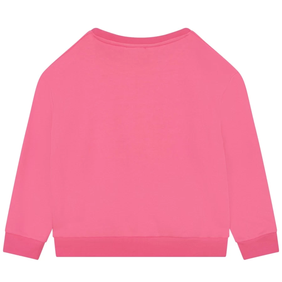 SONIA RYKIEL Girls' Raspberry Fleece Sweatshirt for Kids - Cozy & Stylish Pullover