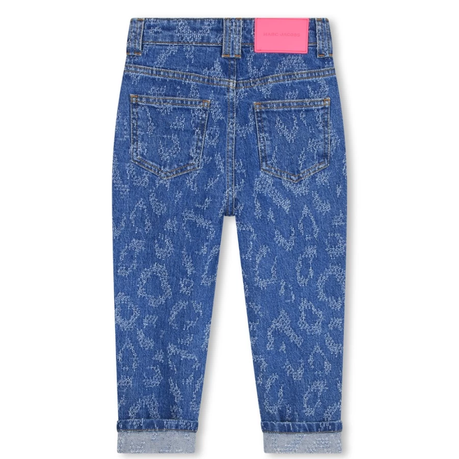 MARC JACOBS Girls' Denim Blue Jeans for Kids - Stylish Comfort Fit