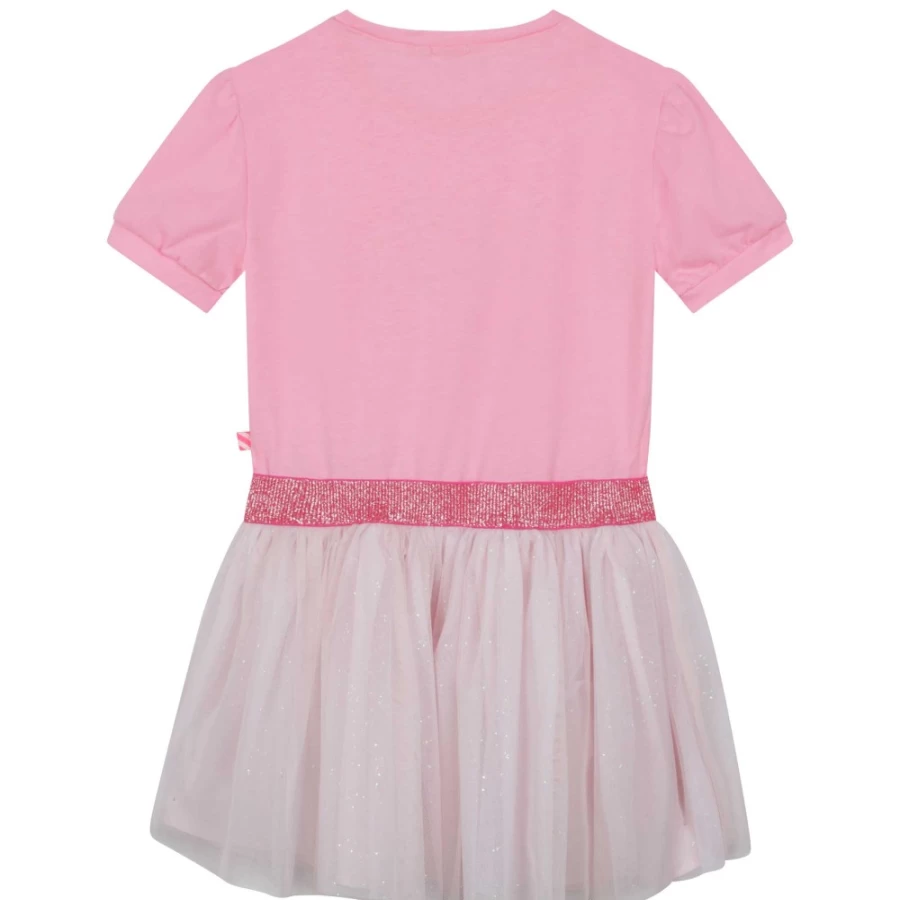BILLIEBLUSH Pink Sun Design Dress for Girls - Floral Summer Dress