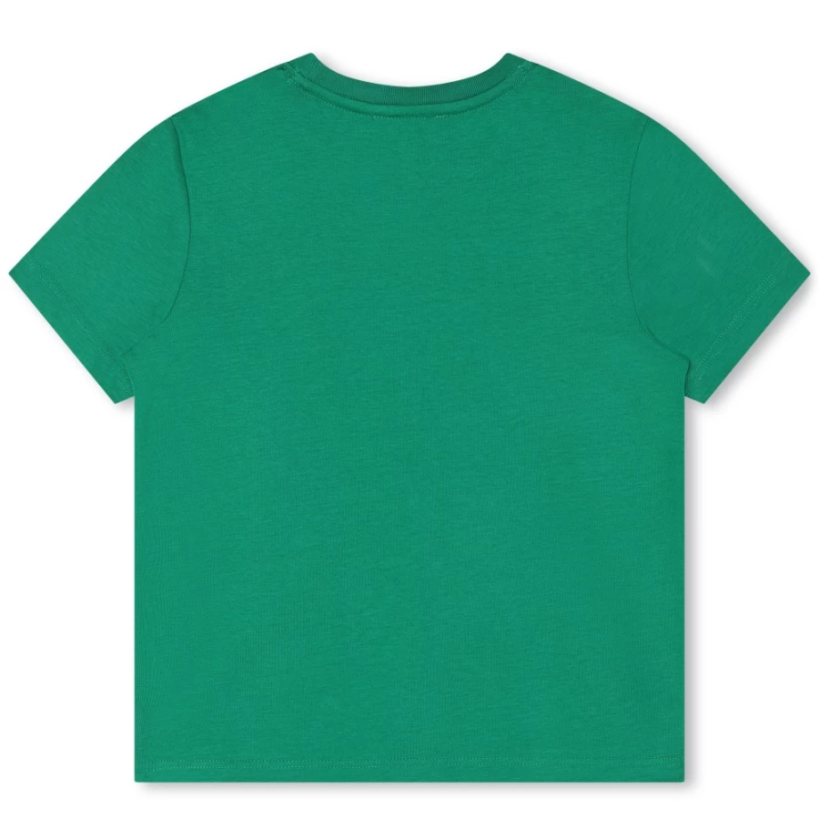 MARC JACOBS Girls Green Peach-Skin Finish T-Shirt | Soft & Stylish Tee