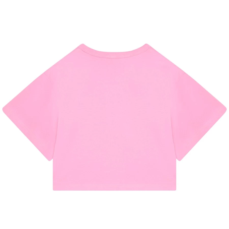 MARC JACOBS Girls Apricot Printed Cotton T-Shirt for Kids