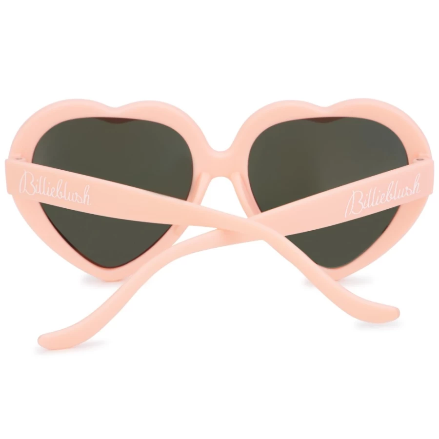 BILLIEBLUSH Apricot Heart-Shaped Sunglasses for Girls - Trendy & Stylish