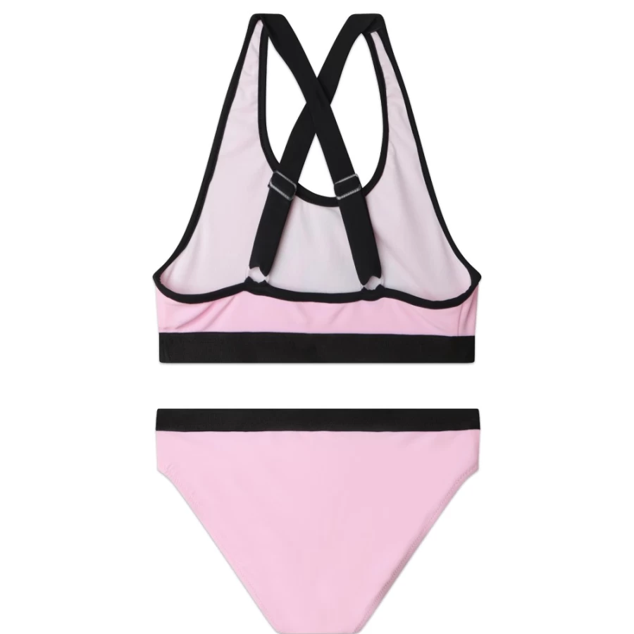 SONIA RYKIEL Girls Pink Washed Pink Two-Piece Swimwear Set