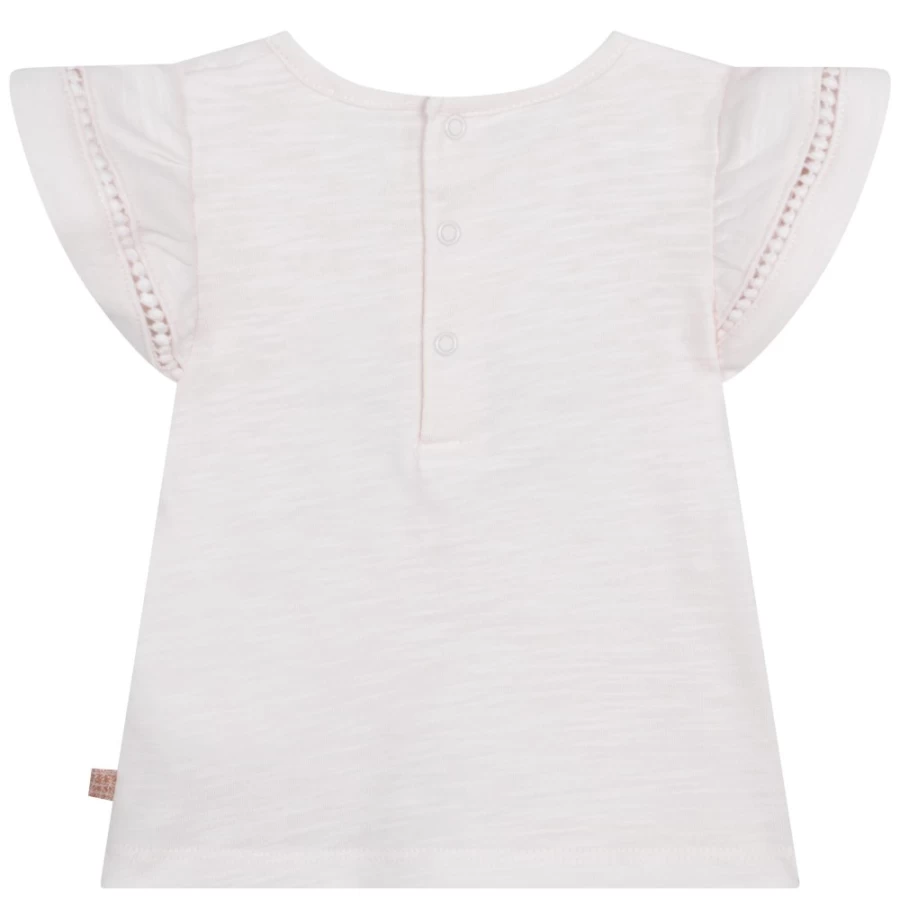 CARREMENT BEAU Girls' Apricot Novelty Sleeve T-Shirt | Unique Fashion Tee