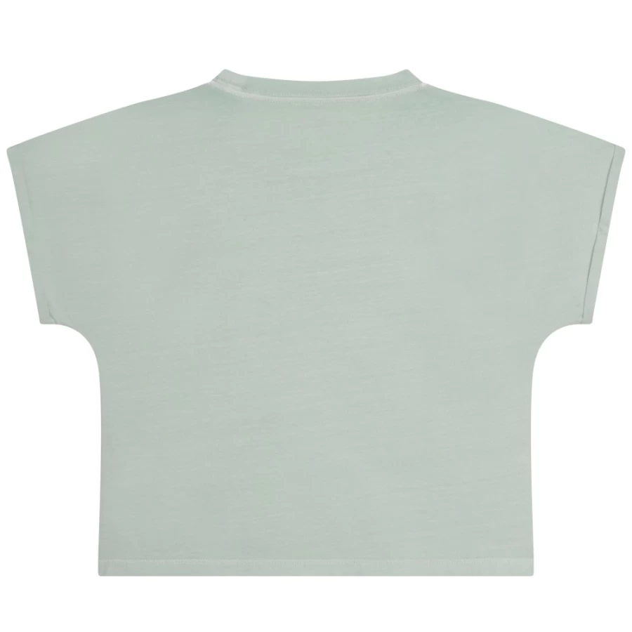 ZADIG & VOLTAIRE Girls Almond Green Loose-Cut T-Shirt