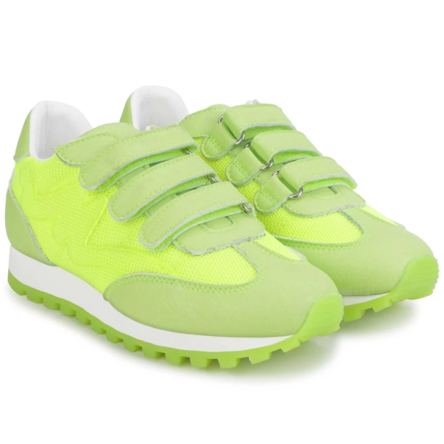 MARC JACOBS Ochre Strapped Trainers for Girls