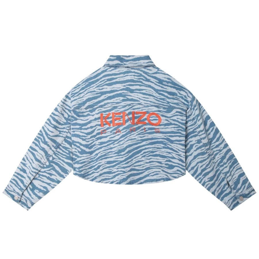 KENZO KIDS Girls' Pale Blue Long Sleeved Shirt