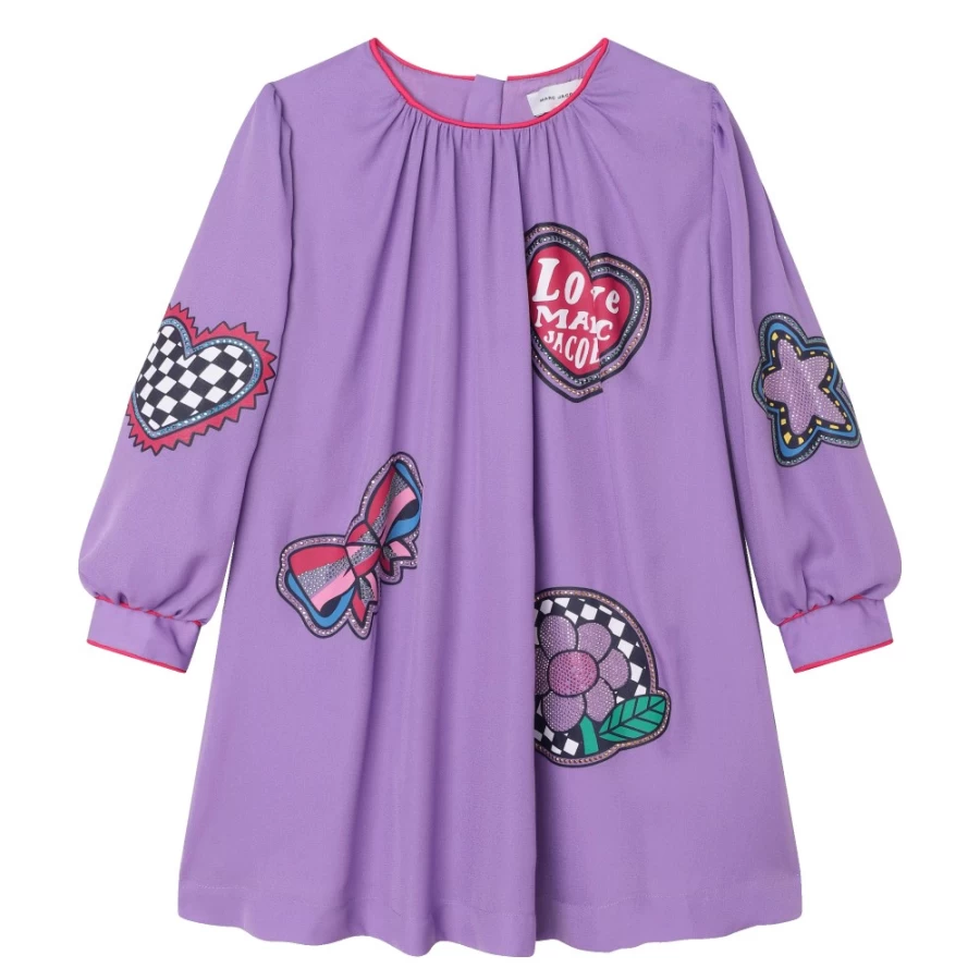 MARC JACOBS Girl's Fancy Crepe Dress - Elegant & Stylish