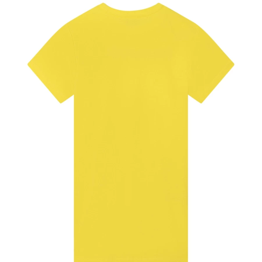 MARC JACOBS Girls Straw Yellow Crochet Cotton Pocket Dress
