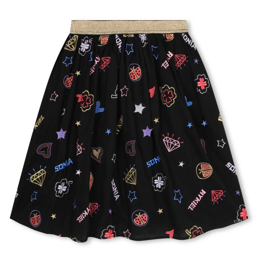 SONIA RYKIEL Multicoloured Long Party Dress for Girls - Elegant & Stylish