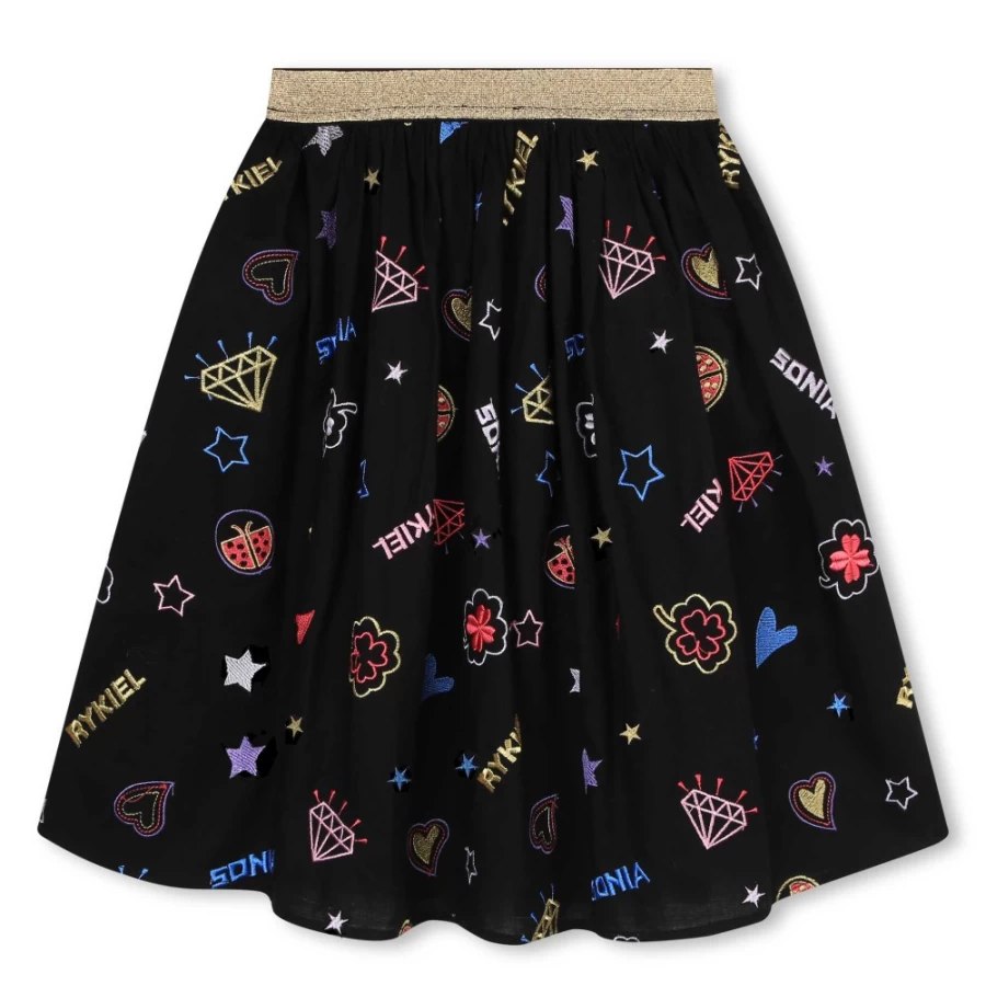 SONIA RYKIEL Multicoloured Long Party Dress for Girls - Elegant & Stylish