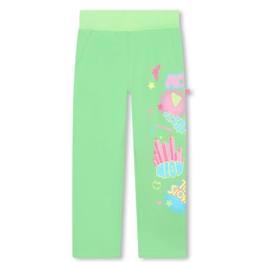 BILLIEBLUSH Girls' Fleece Jogging Pants - Soft & Comfortable Bottoms for Active Wear