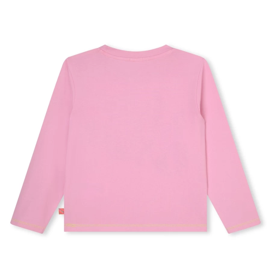BILLIEBLUSH Pink Long-Sleeved T-Shirt for Girls - Soft & Stylish Cotton Top