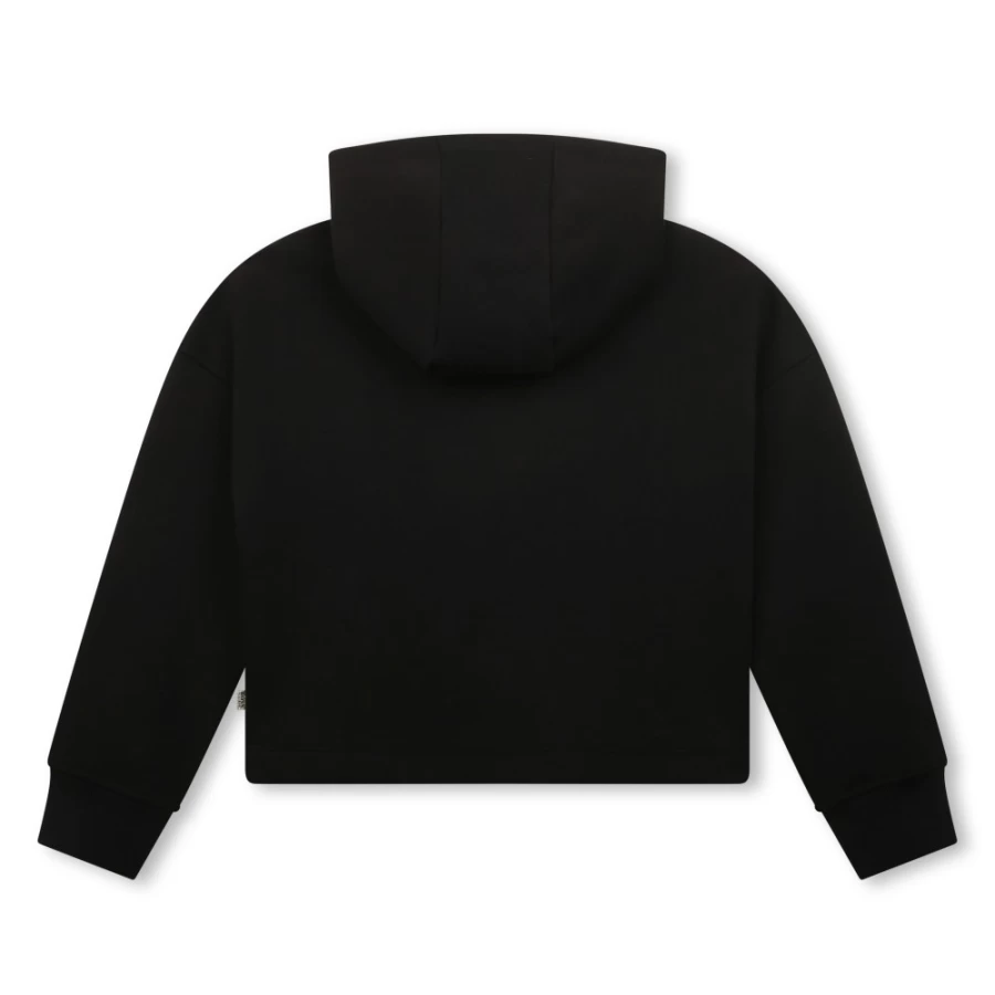 BOSS Girls' Black Fleece Sweatshirt - Cozy & Warm Pullover for Kids