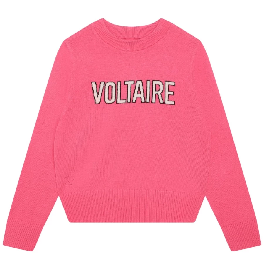 ZADIG & VOLTAIRE Girls' Raspberry Wool & Cashmere Jumper