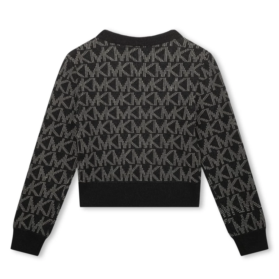 MICHAEL KORS Girls' Black & Yellow Knitted Jumper Sweater