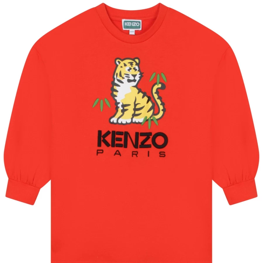 KENZO KIDS Girl's Poppy Floral Dress - Stylish & Comfortable Kids Fashion