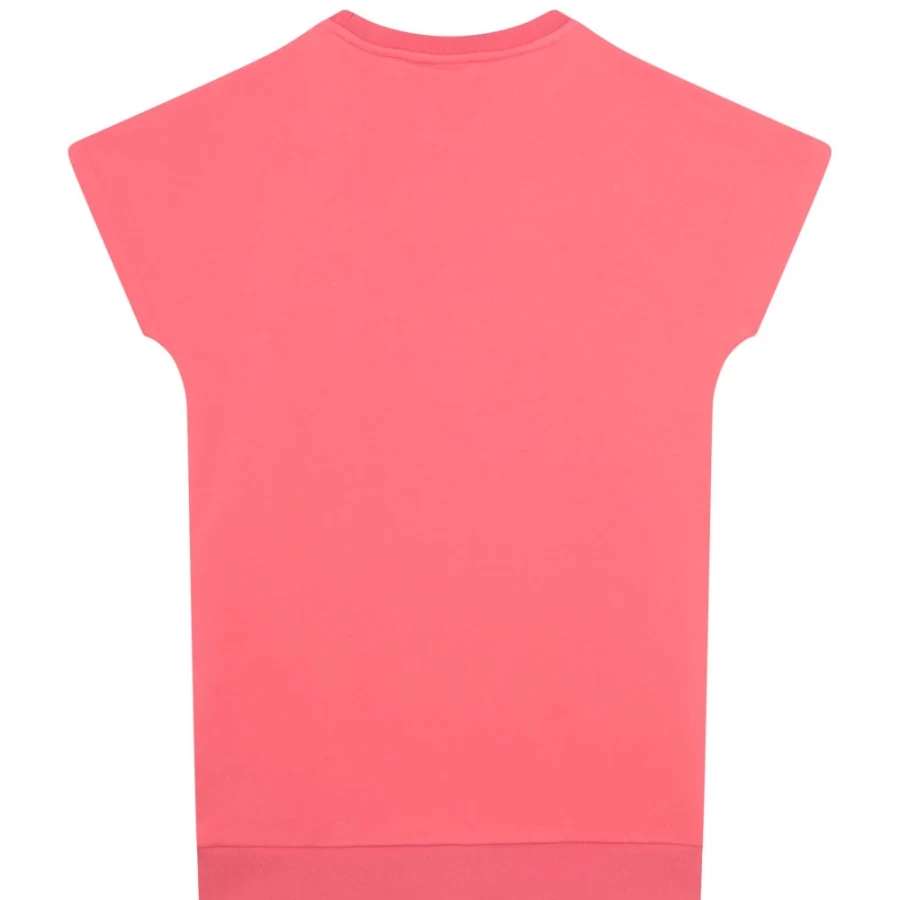 BOSS Girls' Cotton Poppy Red Sweatshirt Dress - Casual Comfort Wear