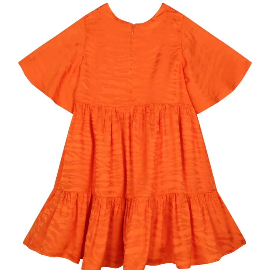 KENZO KIDS Orange Girls Dress - Stylish & Comfortable Kids Fashion