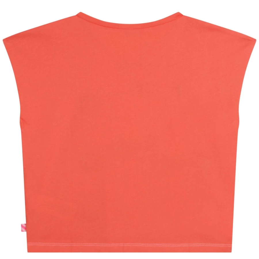 BILLIEBLUSH Girls' Apricot Short-Sleeved T-Shirt for Kids