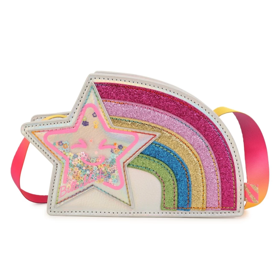 BILLIEBLUSH White Rainbow Handbag for Girls - Stylish & Trendy Women's Fashion Accessory