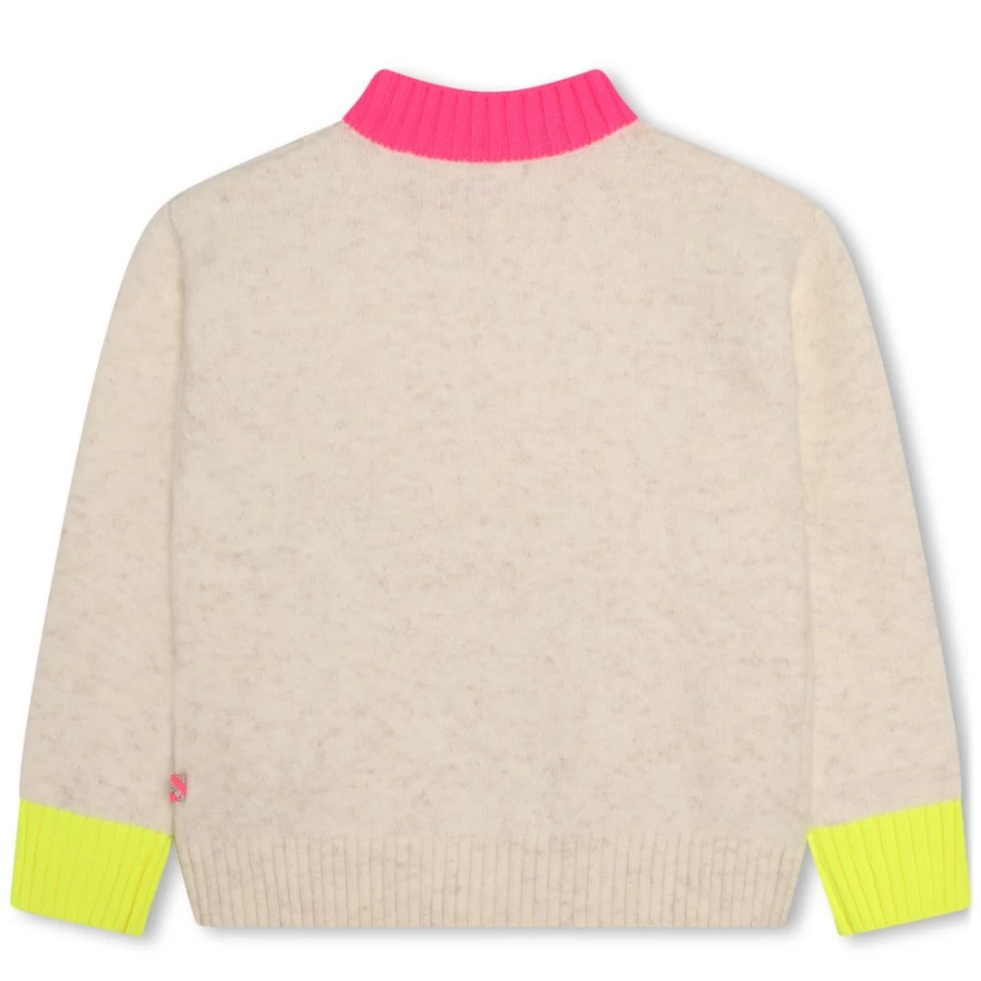 BILLIEBLUSH Ivory Knitted Jumper for Girls - Soft & Stylish Winter Sweater