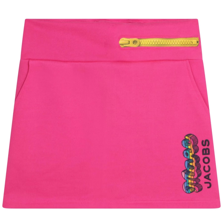 MARC JACOBS Girls' Flared Fleece Skirt in Fuchsia - Soft & Stylish Winter Wear