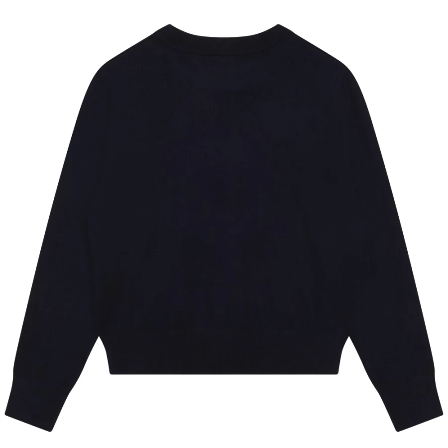 ZADIG & VOLTAIRE Navy Wool Cashmere Jumper for Girls - Soft & Warm Knit Sweater