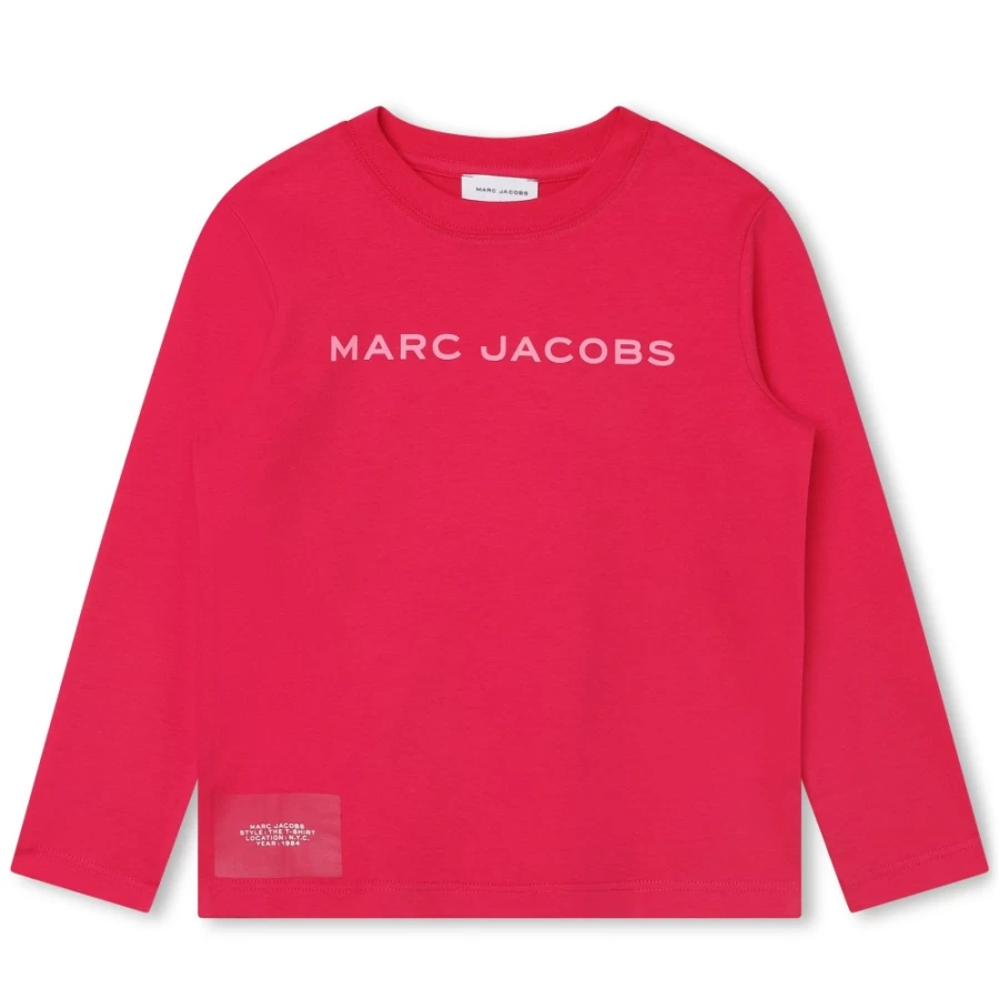 MARC JACOBS Girls' Fuschia Logo & Graphic Illustration T-Shirt