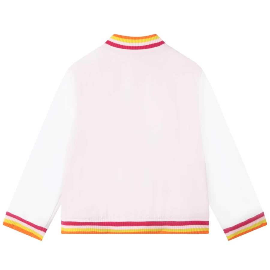 KENZO KIDS Girls Pale Pink Jacket for Stylish Comfort