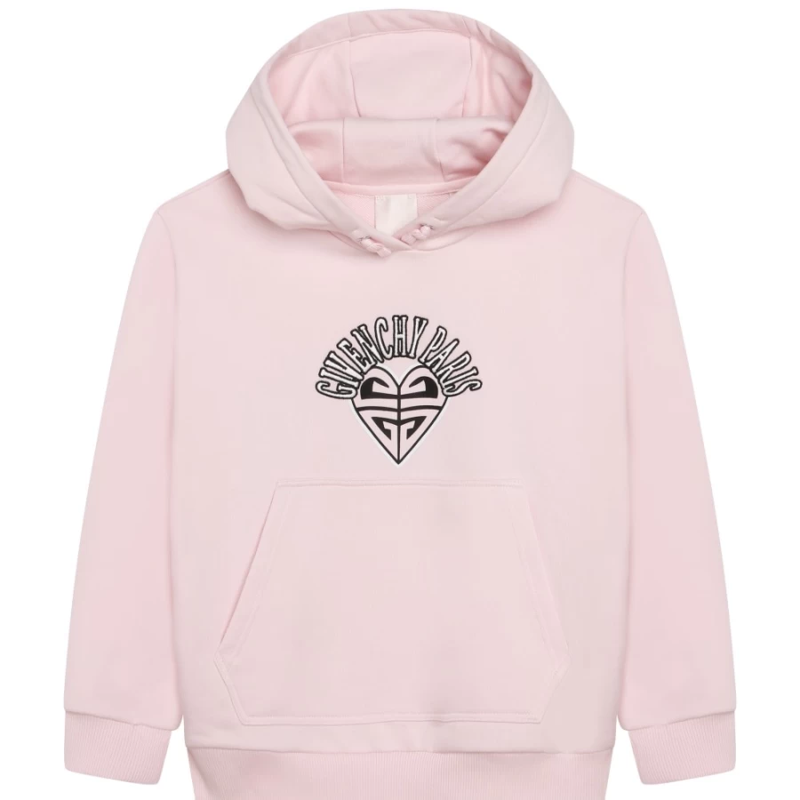 Givenchy Marshmallow Hooded Sweatshirt for Girls - Printed Pullover Cotton Hoodie
