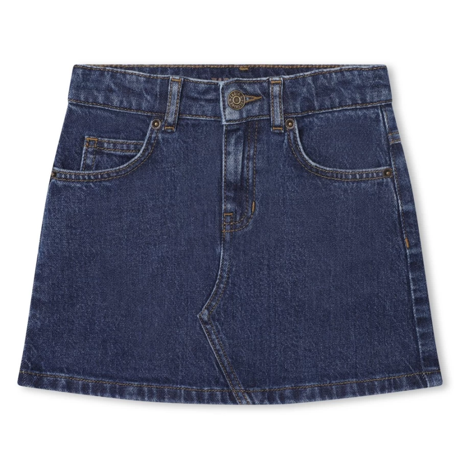 ZADIG & VOLTAIRE Girls' Adjustable-Waist Denim Skirt in Rinse Wash