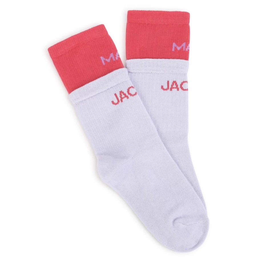MARC JACOBS Girls' Two-Tone Socks - Stylish & Comfortable Footwear for Kids