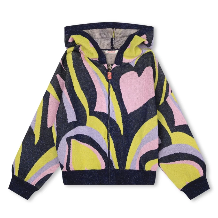 BILLIEBLUSH Lilac Sparkly Knitted Sweatshirt for Girls - Glitter Embellished Comfort Top