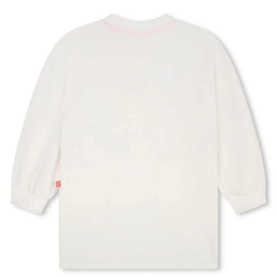 BILLIEBLUSH Ivory Straight-Cut Cotton Dress for Girls