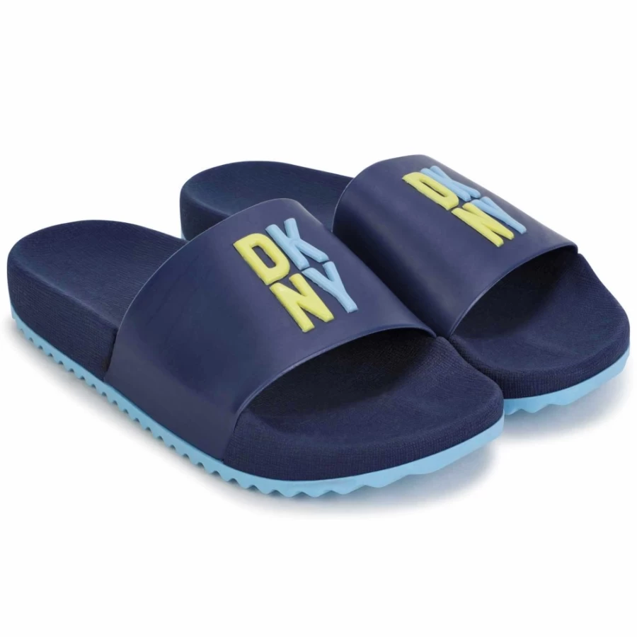 DKNY Girls' Blue PVC Sandals for Comfort and Style