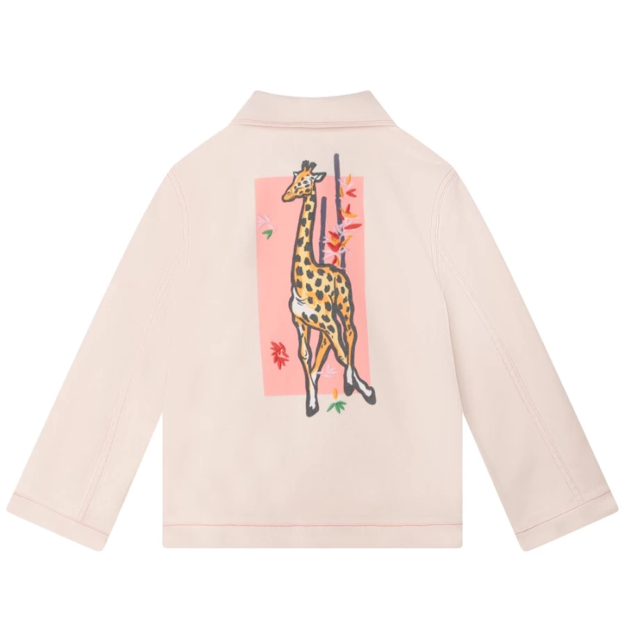 KENZO KIDS Girls Ice Pink Jacket for Kids - Stylish Winter Coat for Girls