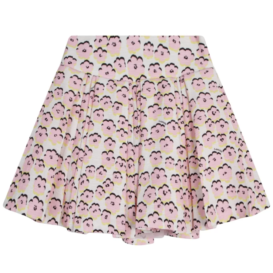 LANVIN Pink Waffle Party Dress for Girls - Elegant & Stylish